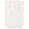 vidaXL Bedside Cabinet White 40x35x50 cm Solid Wood Pine