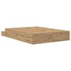 vidaXL Storage Bed Frame Artisan Oak 140 cm Engineered Wood