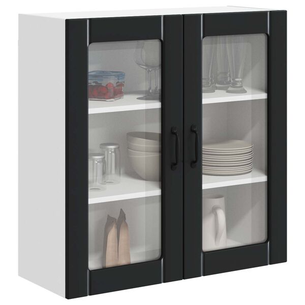vidaXL Kitchen Cabinet Black 80 x 31 x 80 cm Engineered Wood