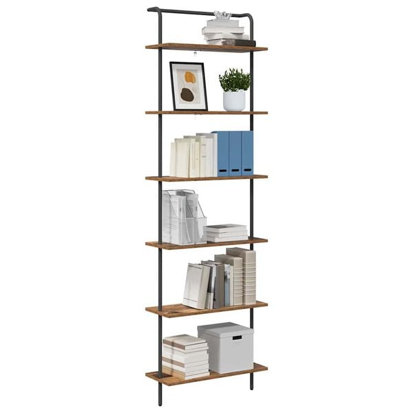 vidaXL Bookshelf Old Wood 60 x 24 x 203 cm Engineered wood
