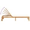 vidaXL Sun Lounger 2 pcs Brown 53 x 202 x 89cm Solid Acacia wood
