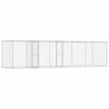 vidaXL Dog Cage Silver 600 x 200 x 200 cm Galvanised Steel