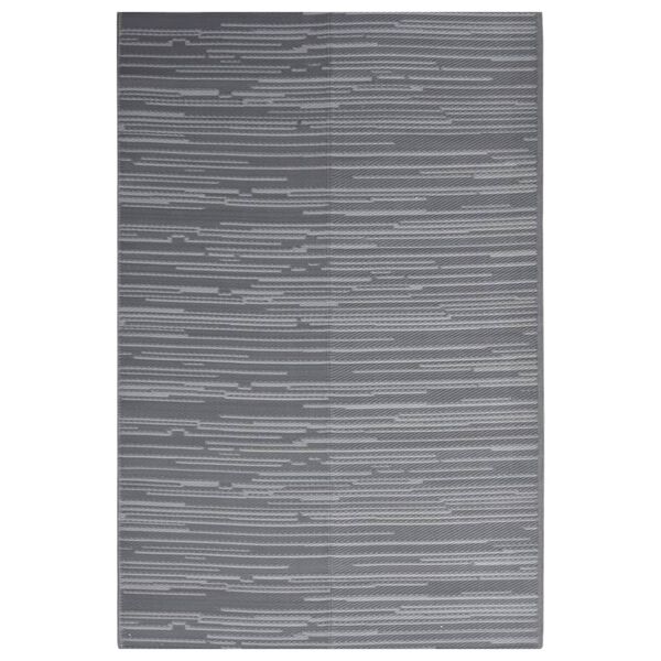 vidaXL Outdoor Rug ARAKIL Anthracite 140x200 cm PP