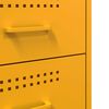vidaXL Bedside Cabinet Mustard Yellow 36x39x50.5 cm Steel