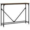 vidaXL Console Table Brown Oak 102x22.5x75 cm Engineered Wood