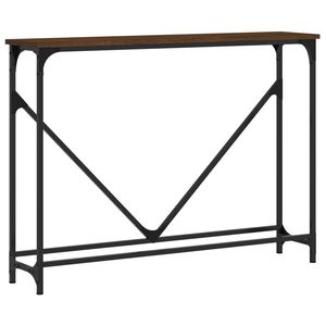 vidaXL Console Table Brown Oak 102x22.5x75 cm Engineered Wood