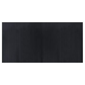 vidaXL Rug Rectangular Black 100x200 cm Bamboo