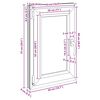 vidaXL Basement Window "RISOR" 50x75 cm Tilt&Turn DIN Left White