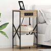 vidaXL Bedside Cabinet with Shelf 2 pcs Sonoma Oak 41 x 31 x 76 cm
