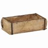 vidaXL Tray with Storage Brown 30 x 15 x 9 cm Solid Reclaim Wood