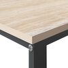 vidaXL Computer Desk Black and Oak 110x60x73 cm Engineered Wood