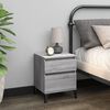 vidaXL Bedside Cabinets 2 pcs Grey Sonoma 40x35x50 cm