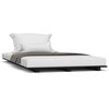 vidaXL Bed Frame without Mattress Black 90x190 cm Solid Wood Pine