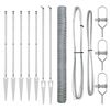 vidaXL Hexagonal Fence with Post 10 x 1.5 m Galvanised Steel Silver