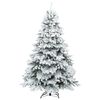 vidaXL Artificial Christmas Tree with 300 LEDs White 240 cm PE and PVC