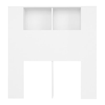 vidaXL Headboard Cabinet White 100x18.5x104.5 cm