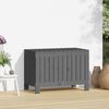 vidaXL Garden Storage Box Grey 76x42.5x54 cm Solid Wood Pine
