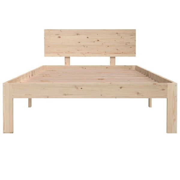 vidaXL Bed Frame without Mattress Solid Wood Pine 100x200cm