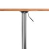 vidaXL Bar Table &Oslash;50x89.5 cm Solid Wood Beech