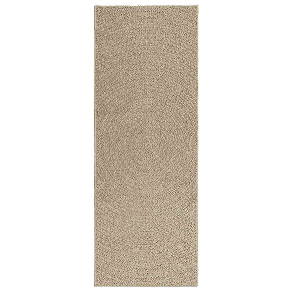 vidaXL Rug ZIZUR Beige 80x200 cm Jute Look Indoor and Outdoor