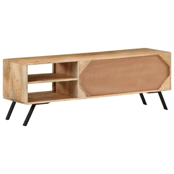 vidaXL TV Cabinet 110x30x40 cm Solid Mango Wood