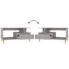 vidaXL Coffee Table Grey Sonoma 90x49x45 cm Engineered Wood