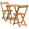 vidaXL Garden Dining Set 3 pcs Oil Natural Solid Acacia Wood