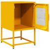 vidaXL Bedside Cabinet Mustard Yellow 36x39x60.5 cm Cold-rolled Steel