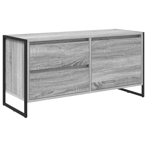 vidaXL TV Cabinet Grey Sonoma 100 x 36 x 49.5 cm Engineered Wood