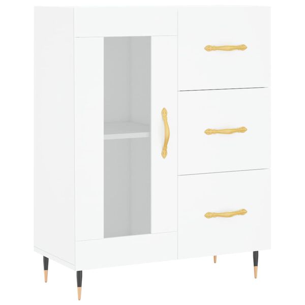 vidaXL Sideboard White 69.5x34x90 cm Engineered Wood