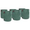vidaXL Garden Waste Bags 12 pcs Green 79 x 79 x 99.5 cm Polypropylene