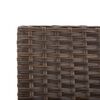 vidaXL Garden Bench with Cushions Brown 176 cm Poly Rattan
