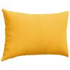 vidaXL Sofa Pillows 2 pcs Light Yellow 60 x 40 cm Corduroy Fabric