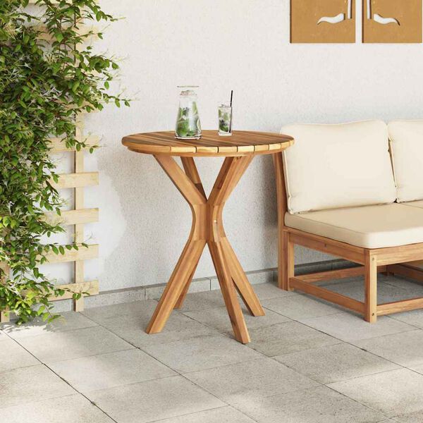 vidaXL Side Table Brown 70 x 70 x 75 cm Solid Teak Wood