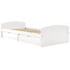 vidaXL Bed Frame with 2 Drawers without Mattress White 90x200 cm
