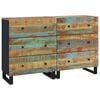 vidaXL Sideboards 2 pcs 60x33x75 cm Solid Wood Reclaimed