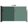 vidaXL Retractable Side Awning Dark Green 120x500 cm