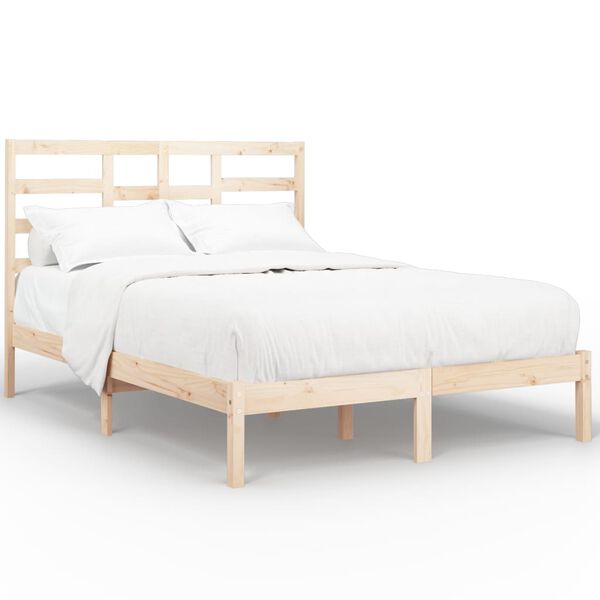 vidaXL Bed Frame without Mattress Solid Wood 160x200 cm