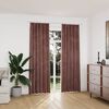 vidaXL Blackout Curtains 2pcs with Hooks Velvet Antique Pink 140x225cm