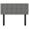 vidaXL Headboard Dark Grey 100x5x78/88 cm Fabric