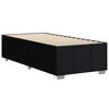 vidaXL Bed Frame without Mattress Black Single Fabric