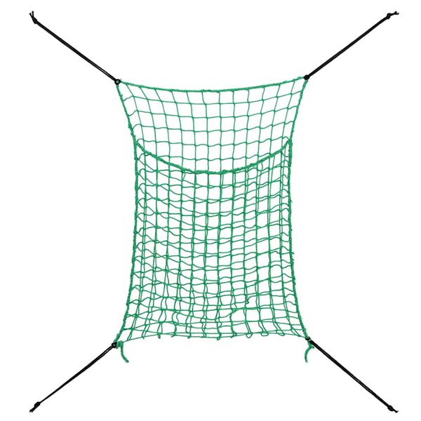 vidaXL Hay Nets 2 pcs Rectangular Green 200x120 cm PP