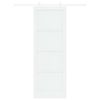 vidaXL Sliding Door White 83 x 232 cm Solid Pine Wood