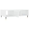 vidaXL Coffee Table High Gloss White 104x60x35 cm Engineered Wood