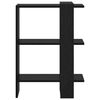 vidaXL Bookshelf Black Oak 52 x 25 x 71.5 cm Engineered Wood