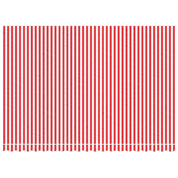 vidaXL Replacement Fabric for Awning Red and White Stripe 4.5x3 m