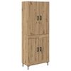 vidaXL Highboard Artisan Oak 69.5 x 34 x 180 cm Engineered Wood