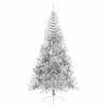 vidaXL Artificial Pre-lit Christmas Tree Silver 240 cm PET