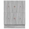 vidaXL Storage Bed Frame Grey Sonoma 200 cm Engineered Wood