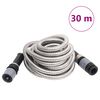 vidaXL Garden Hose with Spray Nozzle Silver 0.6" 30 m Stainless Steel